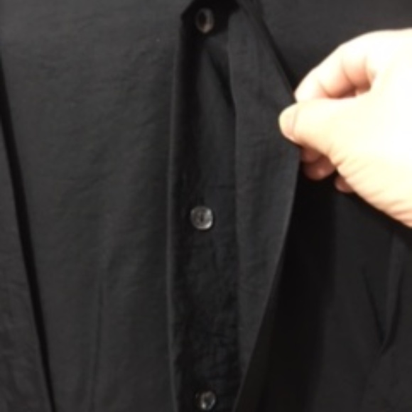 NWOT - Z.Cavaricci,Long Sleeve Button Down Shirt,Black, L - Picture 5 of 9